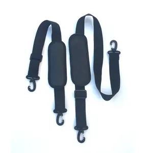 Extra Long Universal Replacement Shoulder Strap Padded Adjustable Bag Carry Strap With Hooks