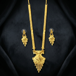 Wholesale 14K 18K 24K Micro Gold Traditional Long Necklaces Set, Fashion Long Jewelry Set, Brass Micro Forming Long Jewelry Set. - Product Image 3