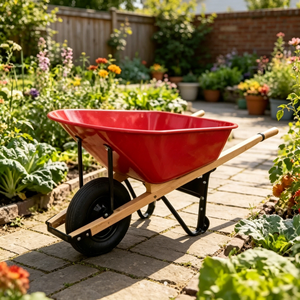 Chariot à main miniature en <span class=keywords><strong>bois</strong></span> de mélèze de 22 lb, série professionnelle junior, avec plateau métallique, brouette de jardin OEM, portable et durable pour l'école et la ferme - Product Image 4
