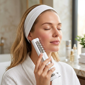 Dispositivo Facial de Rodillos Calientes 3 en 1, Máquina de Microcorriente Térmica para Reafirmar la Piel, Lifting Facial y Alivio del Edema - Product Image 1