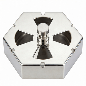 Cenicero de Acero Inoxidable de Alta Calidad, Sellado, Giratorio, Resistente al Viento, con Mecanizado CNC de Guangdong para Pedidos OEM - Product Image 3