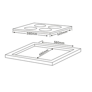 <span class=keywords><strong>Plaque</strong></span> <span class=keywords><strong>de</strong></span> <span class=keywords><strong>cuisson</strong></span> à induction intégrée en verre noir <span class=keywords><strong>de</strong></span> 60cm 4 zones <span class=keywords><strong>de</strong></span> <span class=keywords><strong>cuisson</strong></span> 9 niveaux <span class=keywords><strong>de</strong></span> <span class=keywords><strong>puissance</strong></span> <span class=keywords><strong>Plaque</strong></span> <span class=keywords><strong>de</strong></span> <span class=keywords><strong>cuisson</strong></span> à commande tactile - Product Image 2