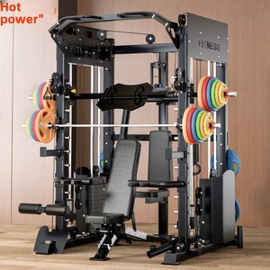 Attrezzatura Fitness Multifunzionale per Uso Domestico: <span class=keywords><strong>Rack</strong></span> per <span class=keywords><strong>Squat</strong></span> e Panca Piana, Macchina Smith - Product Image 4