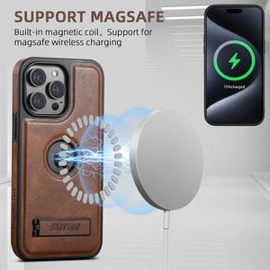 <span class=keywords><strong>Coque</strong></span> de protection magnétique avec support et fixation voiture, design animal, pour chargement sans fil 17 Pro Max - Product Image 2