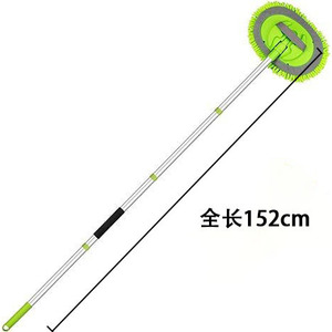 Car Wash Mop Chenille Soft Bristles Long Handle Rotating Car <b>Brush</b> Tool For Car Cleaning Detailing - Product Image 4