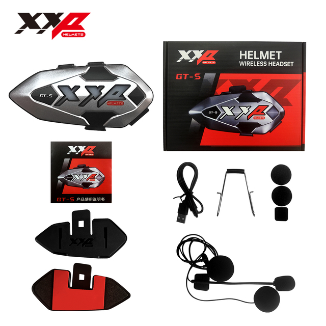 XXP Helmet-Mounted Cool and Trendy Motorcycle Noise-Canceling Wireless Plastic Headset with Long Range