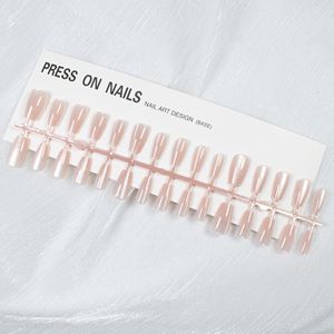 Confezione da 30 Unghie Finte a Pressione Effetto Occhio di Gatto, Tre Pezzi, Galvanizzate, Stile Ins, Vendita all'Ingrosso - Product Image 4