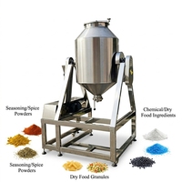 Mélangeur horizontal de laboratoire à tambour rotatif pour poudres et granulés, idéal pour les assaisonnements alimentaires chimiques, les épices et les ingrédients alimentaires secs