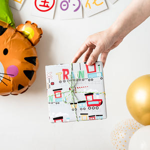 Venta al por mayor de alta calidad rollos de papel de cumpleaños Día DE LOS NIÑOS embalaje rollo de papel de regalo artesanía superior - Product Image 6