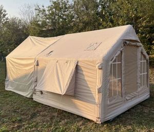 Outdoor Camping Quick Open <b>Inflatable</b> Tent Travel Portable Oxford Cloth <b>Inflatable</b> Tent Camping Tent Single Door Multi Person - Product Image 2