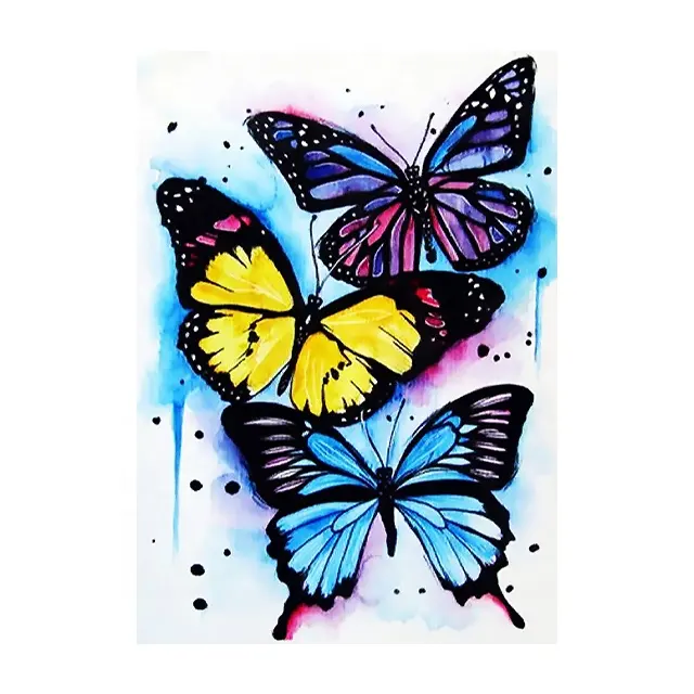 Modern Decor Butterfly 5D Full Drill Diamond Painting Canvas Diy Wall Art Kits