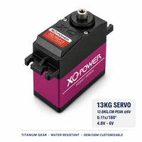 Servo Gear Titanium XQ-POWER XQ-RS413 13KG 180 Derajat Tahan Air 56g Digital Pan Tilt Lengan Robot RC Boat 6V