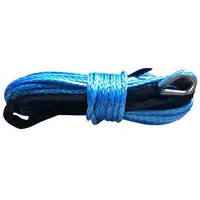 Cable de cuerda de cabrestante sintético, cabrestante azul, 7000 + LBs, con funda para cabrestante atvs ATV UTV SUV, camión, barco