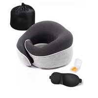 Oreiller orthopédique 3-en-1 en mousse à mémoire de forme pour le cou, les jambes et le dos, idéal pour les voyages, le bureau et le yoga, avec housse lavable – Vente en gros