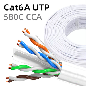 Câble <span class=keywords><strong>Ethernet</strong></span> LAN intérieur CAT6 Gigabit UTP CCA 23AWG LINK-YZ 580C, paire torsadée, connexion PoE, câble de communication - Product Image 1