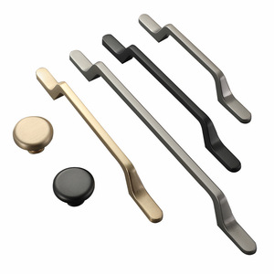 Modern Furniture Hardware Arched Zamak Handle Cupboard <strong>Door</strong> Drawer <strong>Knob</strong> Zinc Alloy Wardrobe Kitchen Cabinets Handles and Pulls - Product Image 3