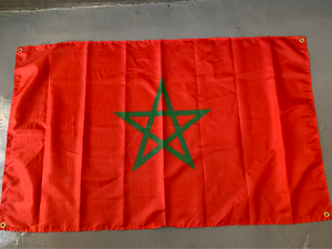 Banderas de Marruecos de Poliéster para Agitar con la Mano, Impresión Digital, Desfile, <span class=keywords><strong>Bandera</strong></span> Personalizada con Logotipo Marroquí - Product Image 5