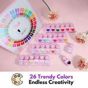 Colección de Esmaltes de Gel FZN al por Mayor en 26 Colores con Carta de Colores, OEM/ODM, Juego de Esmaltes de Uñas de Gel UV Personalizado, Fórmula Vegana Libre de HEMA y TPO - Product Image 2