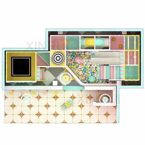 โครงสร้างปีนเขาขายส่งพร้อมสนามเด็กเล่นในร่ม ผนังปีนเขาพร้อมหลุมโฟมสำหรับโรงยิมเด็กที่น่าตื่นเต้น - Product Image 3