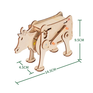 Casse-tête 3d Cheval-Mécanoïde Modèles mécaniques Casse-tête en bois Kits d'artisanat Casse-tête de bricolage Jouets d'apprentissage - Product Image 3