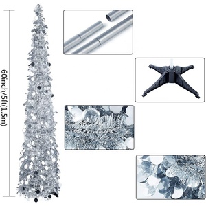 Xu hướng sản phẩm 2024 New arrivals 5ft Pop Up <span class=keywords><strong>tinsel</strong></span> Cây giáng sinh cho Giáng sinh trang trí - Product Image 6
