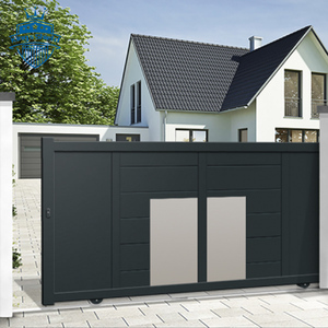 <span class=keywords><strong>Portail</strong></span> <span class=keywords><strong>Coulissant</strong></span> Pliant d'Entrée en Aluminium pour Jardin Avant, <span class=keywords><strong>Portail</strong></span> de Voie d'Accès Électrique Moderne <span class=keywords><strong>Motorisé</strong></span>, <span class=keywords><strong>Prix</strong></span> Compétitif - Product Image 4