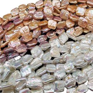 Perles carrées baroques d'eau douce Alien, accessoire pour collier DIY, couleur éblouissante, naturelles, en vrac, vente en gros exclusive pour l'exportation transfrontalière - Product Image 4