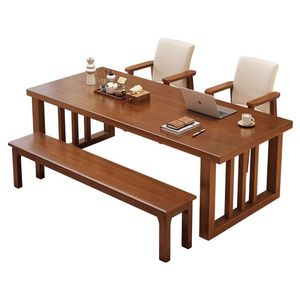 Furniture Large Wooden <b>Desk</b> 140x80x75cm 160x80x75cm 180x80x75cm 200x80x75cm Home Office Study Table For Multiple Users - Product Image 4