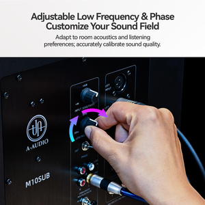 Tinh khiết m10sub âm thanh chuyên nghiệp loa siêu trầm speaker-<span class=keywords><strong>10</strong></span> "sợi thủy tinh woofer, Class AB amp, XLR/TRS/RCA cho rạp hát tại nhà hệ thống - Product Image 6