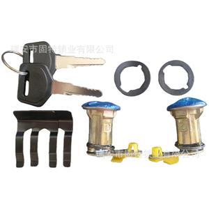 Cylindre de serrure cylindrique Han Yang 1026 en alliage de zinc chromé brillant pour serrures de portes de voiture - Product Image 4