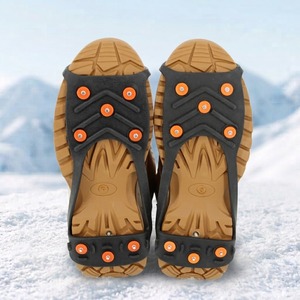Ramponi Universali con 8 Punte per Ghiaccio, Copriscarpe Antiscivolo per Arrampicata Invernale e Campeggio all'Aperto - Product Image 5
