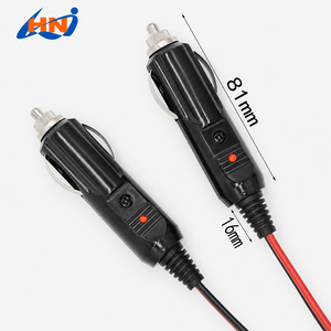 10A Car Cigar Converter Power Adapter Charger Custom Solar Sport Sky Cable 12V Male to Male <strong>Cigarette</strong> <strong>Lighter</strong> Plug - Product Image 1