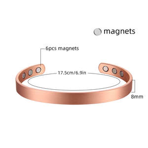 Wholesale Adjustable 100% Pure <strong>Copper</strong> Tensor Ring Cuff <strong>Bracelets</strong> for Arthritis Pain Relief Fashionable Customizable <strong>Bracelets</strong> - Product Image 3