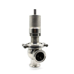 Soupape de décharge sanitaire à ressort réglable en acier inoxydable 304 avec raccord Tri-Clamp - Product Image 2