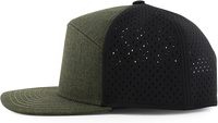 Chapeau Snapback personnalisé à 6 panneaux Style de rue sportif imperméable en coton tissé Patch Puff Impression Lettre Motif pour la scène d'affaires
