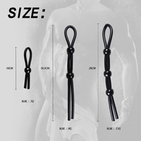 3-teiliges Set, Silikon-Penisring mit Schnallen- und Perlendesign zur Verzögerung der Ejakulation und für Langanhaltenden Genuss