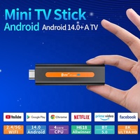 Appareil de streaming 8K, clé IPTV, lecteur multimédia OTT Internet, puissant WiFi double 5G, USB intelligent, Google Android 14 Premium, Fire TV Stick