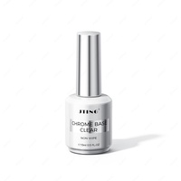 Couche de base chromée super effet JTING claire sans bâton poudre de chrome vernis à ongles gel de base à usage professionnel vernis à ongles personnalisé gratuit OEM