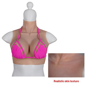 Producto para Crossdresser, Prótesis de Senos Artificiales de Copa A-H, Rellenos de Sujetador, Senos de Silicona para Transgénero, Senos de <span class=keywords><strong>Anime</strong></span>, Cuello Alto - Product Image 3