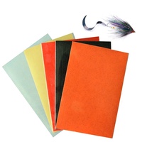 12X20cm Soft Fly Tying Silicone Film Wiggle Tail Making pour Brochet Bar Perche Grande Truite Leurres De Pêche Matériaux 0.3mm