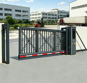Portes automatiques robustes en alliage d'aluminium, portes coulissantes cantilever automatiques anti-gel pour usine industrielle - Product Image 1