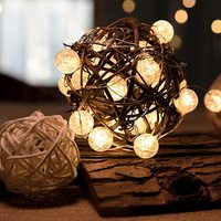 Lampu LED Hias Bentuk Mutiara Berkerut Takenoken, Lampu Rangkaian Bunga Multiwarna, Dekorasi Pohon Natal, Kue Ulang Tahun, Luar Ruangan & Dalam Ruangan, IP44