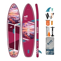 E Sup Drop Stitch SUP gonflable pliable pour les locations de vacances côtières Pump-Up Surfboard Waterplay Surf