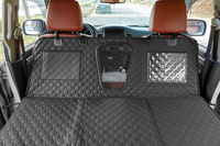 Housse de siège de voiture pour animaux de compagnie pliable et robuste en cuir anti-griffures pour chat, avec plateau rigide en PP, pour chien, avec extension de siège à fond rigide