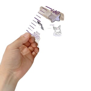 Pegatinas de dibujos animados para medir la altura en habitaciones infantiles, pegatinas rectangulares de pared en rosa y azul con medidas precisas. - Product Image 2