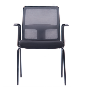 Chaises de <span class=keywords><strong>visiteurs</strong></span> de bureau à pieds métalliques, dossier mi-haut, en maille, pour salle de réunion - Product Image 3