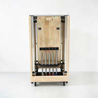 Matériel d'entraînement de yoga portable et durable personnalisé, lit de rééducation pliable en bois de chêne, machine de Pilates pliable pour la salle de sport