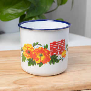 D5413 Custom Milk Enamel Mugs Home Office Personalized Gift Travel Tea <b>Cup</b> Metal Coffee Tea Camp <b>Cups</b> Sublimation Enamel Mug - Product Image 6