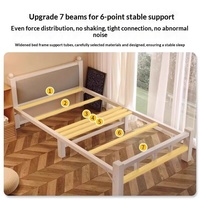 Lit pliant en acier 1,2 m, design simple, pour dortoir, usage domestique ou location