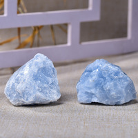 Diffuseur de spécimen de pierre précieuse naturelle brute bleue, éducatif et scientifique, pour mariages, célébrations et fêtes d'anniversaire